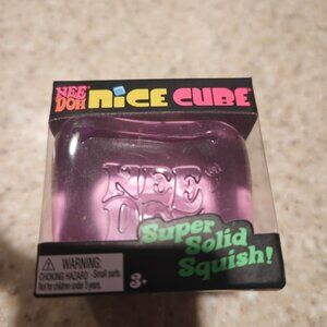 NeeDoh Nice Cube, Satisfying Square Shaped Sensory Toy - Purple